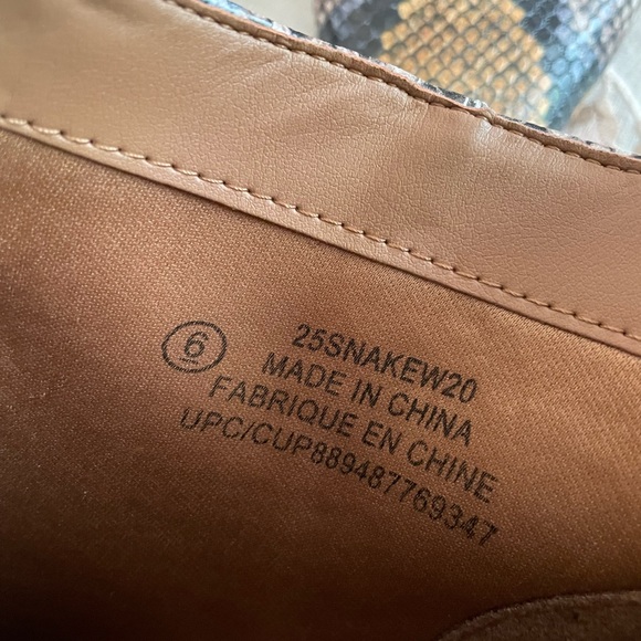 Women’s Booties, Size 6, George, Multicoloured snakeskin pattern - Picture 8 of 11